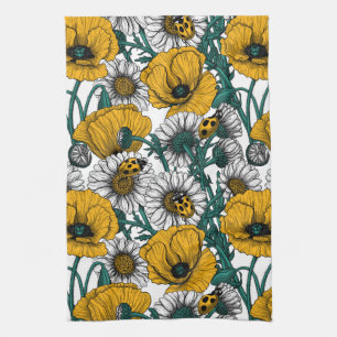 The meadow in yellow tea towel