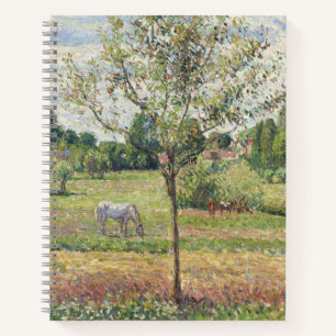 The Meadow with Grey Horse, Eragny, Oil Painting Notebook