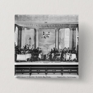 The Meal at the House of Simon the Pharisee 2 15 Cm Square Badge