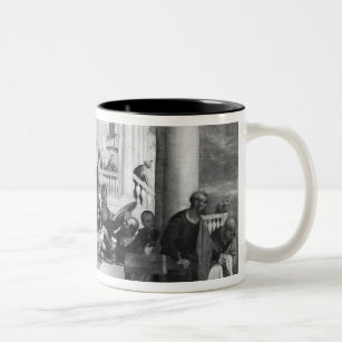 The Meal at the House of Simon the Pharisee Two-Tone Coffee Mug