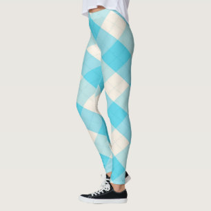 The MeanClique Argyle Blue Leggings