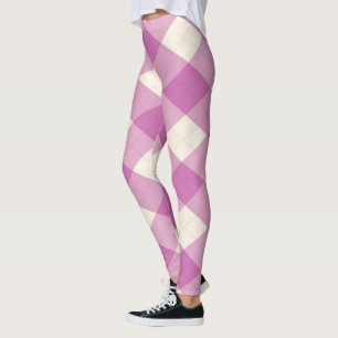 The MeanClique Argyle Purple Leggings