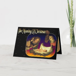 "The Meaning of Christmas" Deluxe Holiday Card
