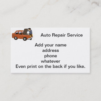 The Mechanic Business Card