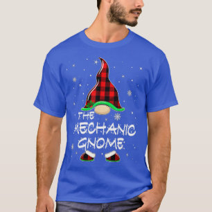 The Mechanic Gnome Buffalo Plaid Matching Family C T-Shirt