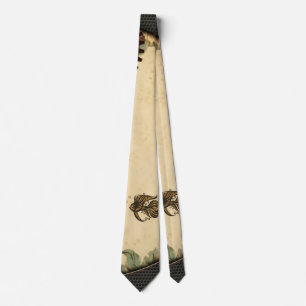 The mechanical wonder of the ocean steampunk fish. tie