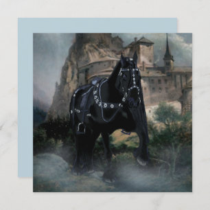 The Mediaeval Horse - Greeting Card