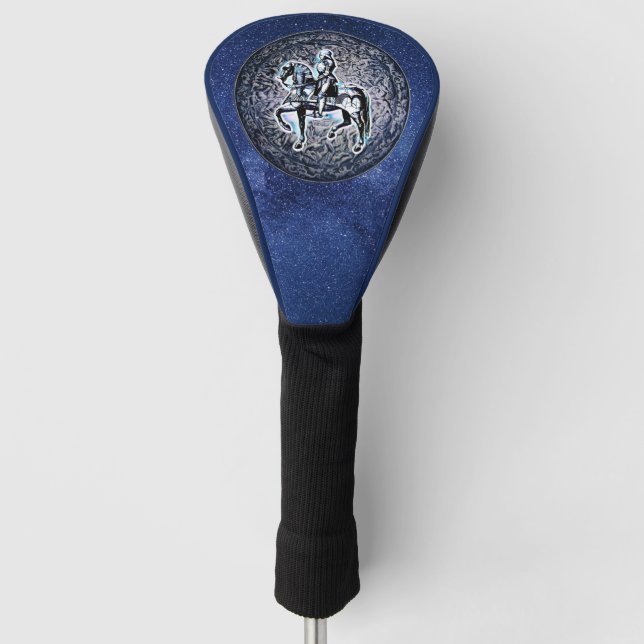 The Mediaeval Shield Knight  Golf Head Cover (Front)
