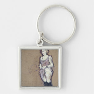 The Medical Inspection: Blonde Prostitute, 1894 Key Ring