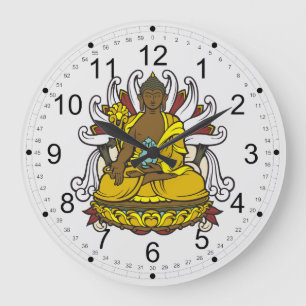 The Medicine Buddha Large Clock