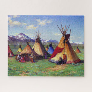 The Medicine Teepee Joseph Henry Sharp 1903 Jigsaw Puzzle