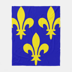 The Medieval Flag of France Fleece Blanket