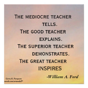 THE MEDIOCRE TEACHER Glossy Poster