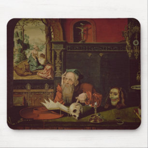 The Meditation of St. Jerome (oil on panel) Mouse Pad