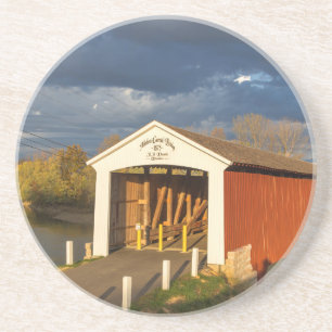 The Medora Covered Bridge Built In 1875 Coaster
