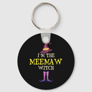 The Meemaw Witch Costume Halloween Funny Witchy Key Ring