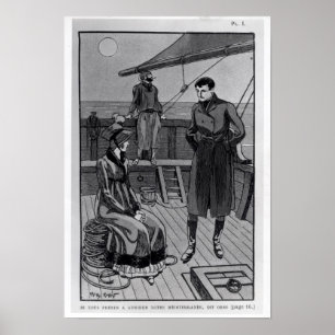 The meeting between Orso and Miss Nevil on Poster