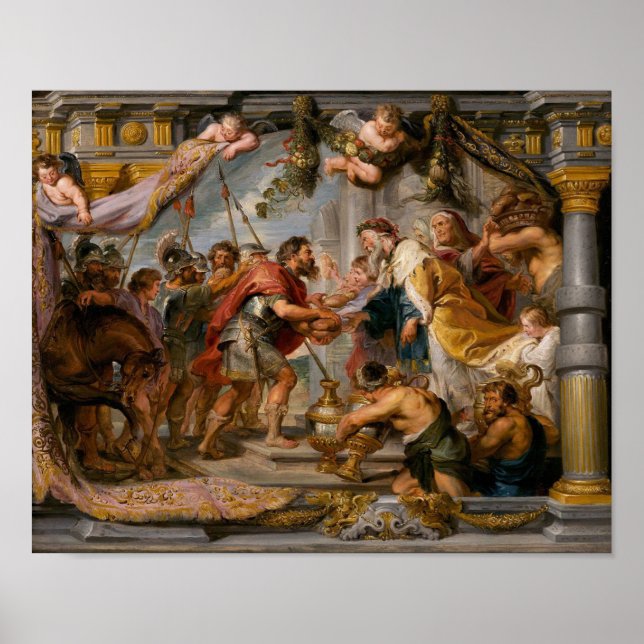 The Meeting of Abraham and Melchizedek Rubens Art Poster (Front)