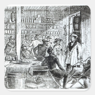 The Meeting of Mary Seacole and Alexis Soyer Square Sticker