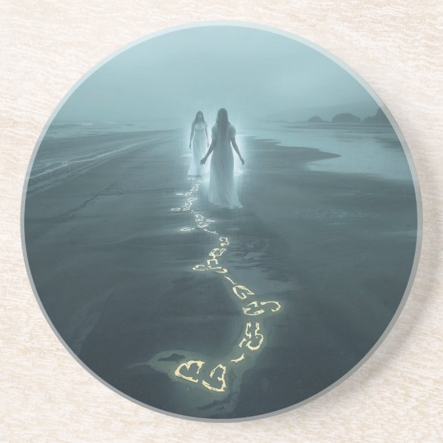 The Meeting on the Misty Shore Coaster (Front)