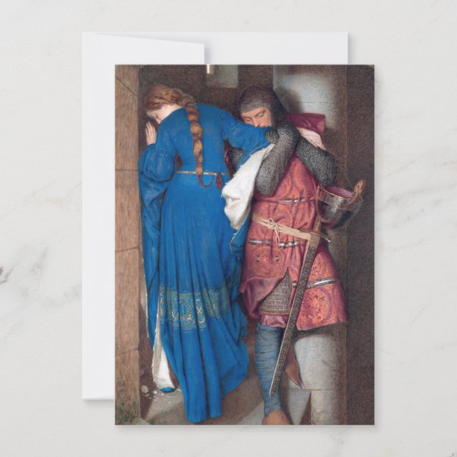 The Meeting on the Turret Stairs (by F.W. Burton) Card (Front)