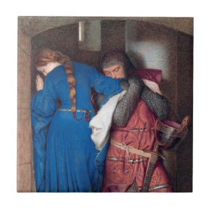 The Meeting on the Turret Stairs (by F.W. Burton) Ceramic Tile