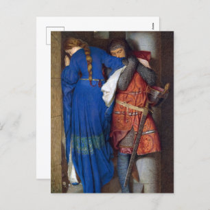 The Meeting on the Turret Stairs by F. W. Burton Holiday Postcard