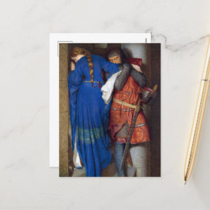 The Meeting on the Turret Stairs by F. W. Burton Holiday Postcard