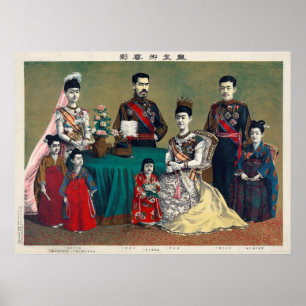 The Meiji Emperor of Japan and the Imperial Family Poster