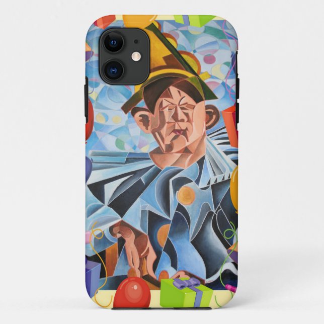 The Melancholic Clown Geometric Art  Case-Mate iPhone Case (Back)
