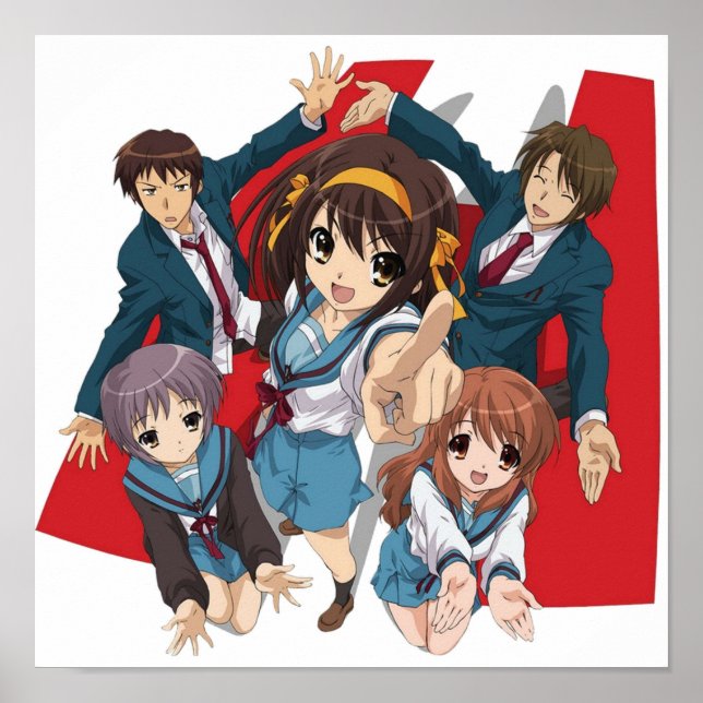 The Melancholy of Haruhi Suzumiya Poster (Front)