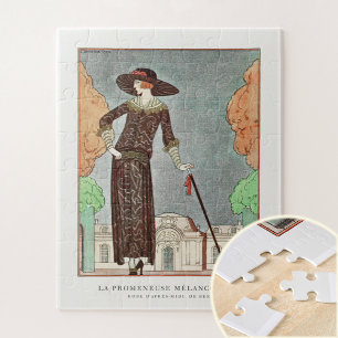 The Melancholy Walker by George Barbier  Jigsaw Puzzle