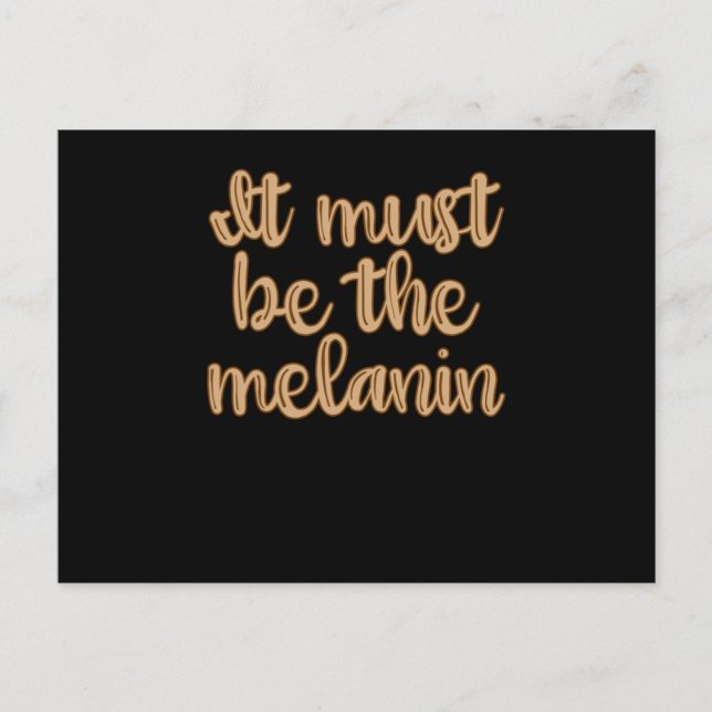 The Melanin - African American Black Brown Women Postcard (Front)