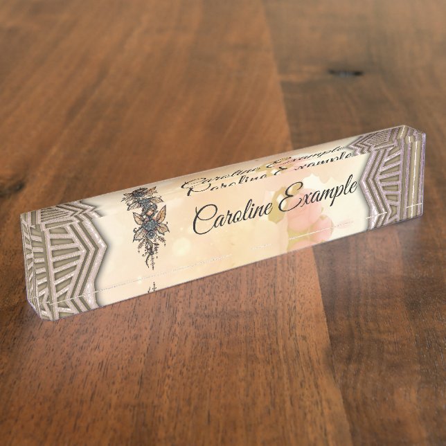 The melody of nature,  dance of the flower fairy.  nameplate (Side)