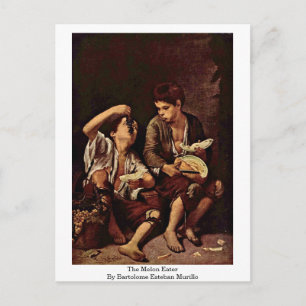 The Melon Eater By Bartolome Esteban Murillo Postcard