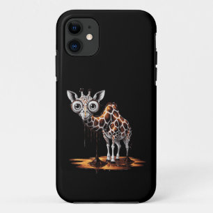 The Melting Giraffe Funny Surreal Art Design iPhone 11 Case
