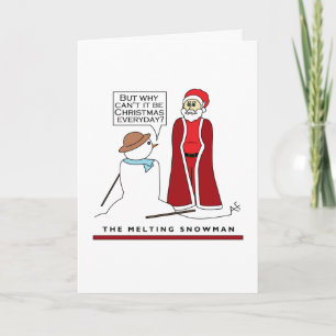 The Melting Snowman, Christmas Card