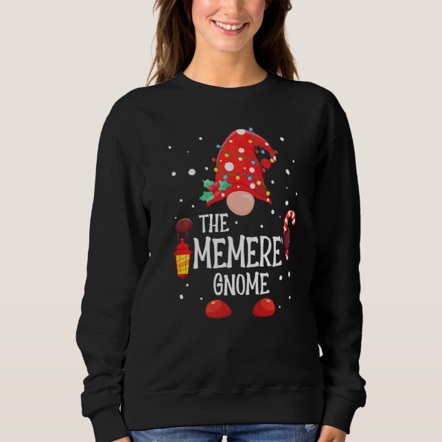 The Memere' Gnome Matching Family Christmas Gnome  Sweatshirt (Front)