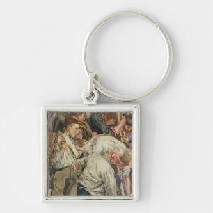 The Men, left panel from The Age of the Worker Key Ring