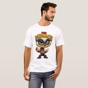 The Menace Funny Embroidered Patch Troublemaker T-Shirt