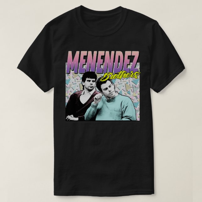 The Menendez Brothers 90s Styled Retro Graphic Des T-Shirt (Design Front)