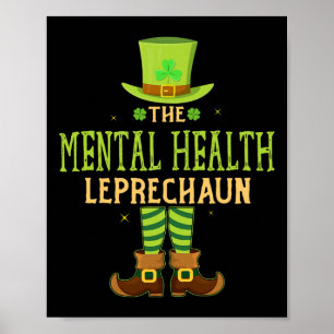 The Mental Health Leprechaun Fun Matching St Patri Poster