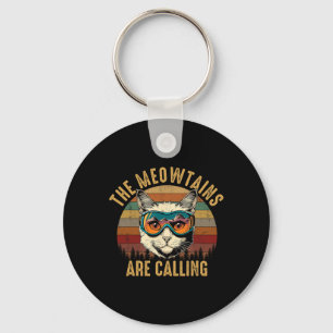The Meowtains Are Calling Key Ring