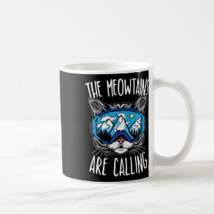 The Meowtains Are Calling Snowboard Snowboarding S Coffee Mug