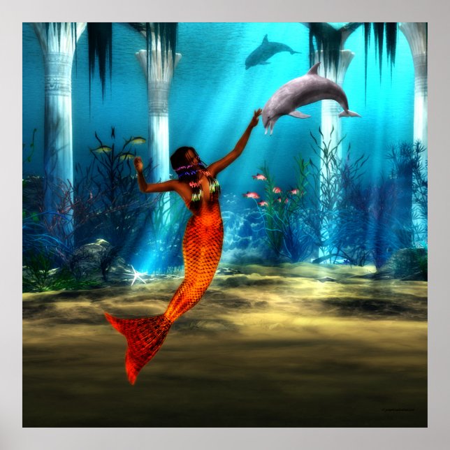 The Mermaid and the Dolphin Poster (Front)