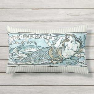 The Mermaid Outdoor Pillow