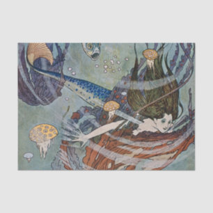 “The Mermaid Princess” by Edmund Dulac Tissue Paper