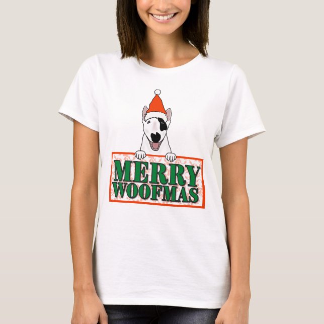 The Merriest Christmas is shared with a happy dog T-Shirt (Front)