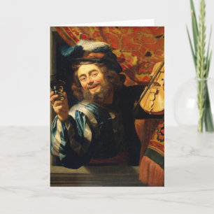 The merry Fiddler - Van Honthorst Holiday Card