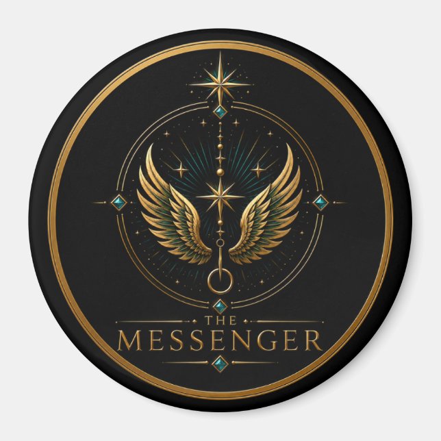 The Messenger Gemini Archetype Circle Magnet (Front)